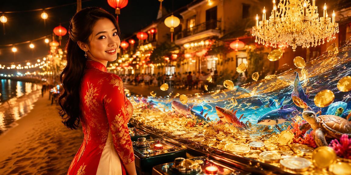 Khung cảnh Hội An kết hợp với trải nghiệm casino trực tuyến trên điện thoại